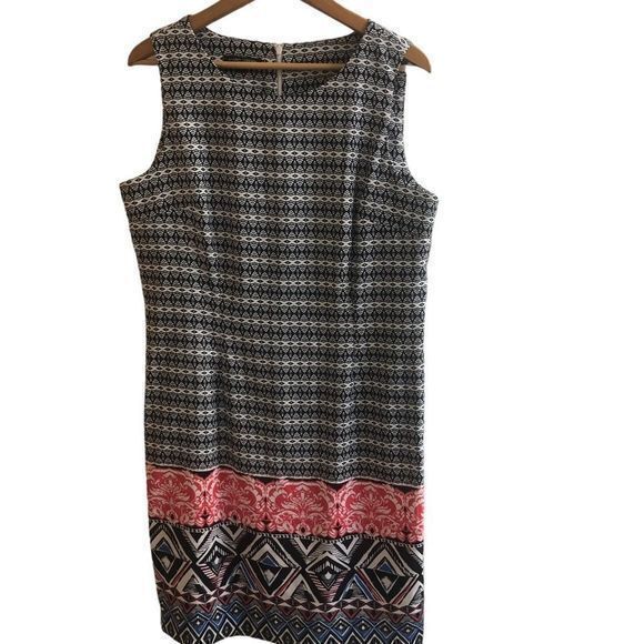 Mario Serrani Dresses & Skirts - Mario Serrani Women's Midi Sheath Sleeveless Dress Size 10